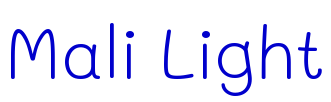 Mali Light 字体
